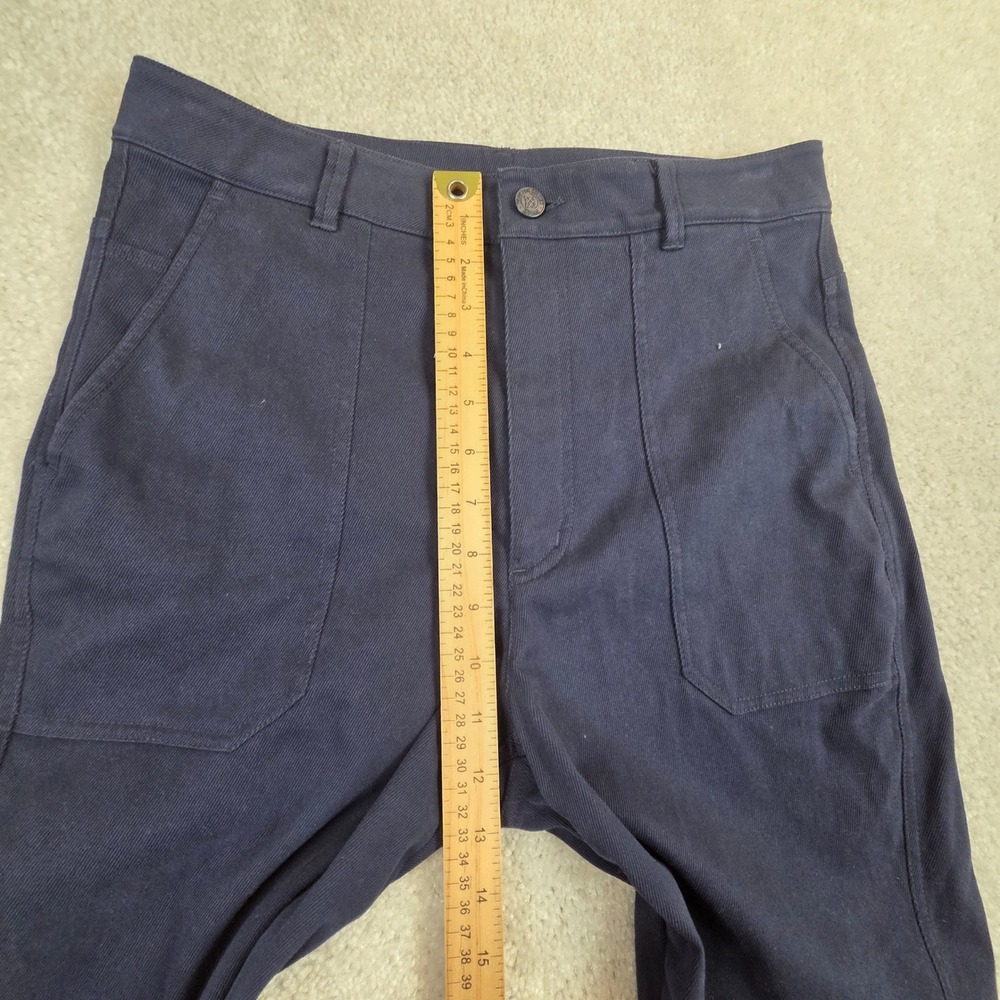 G/FORE Taper Leg Golf Pants Womens 8 Navy Blue Cotton Twill Stretch Slim Fit - Picture 10 of 11